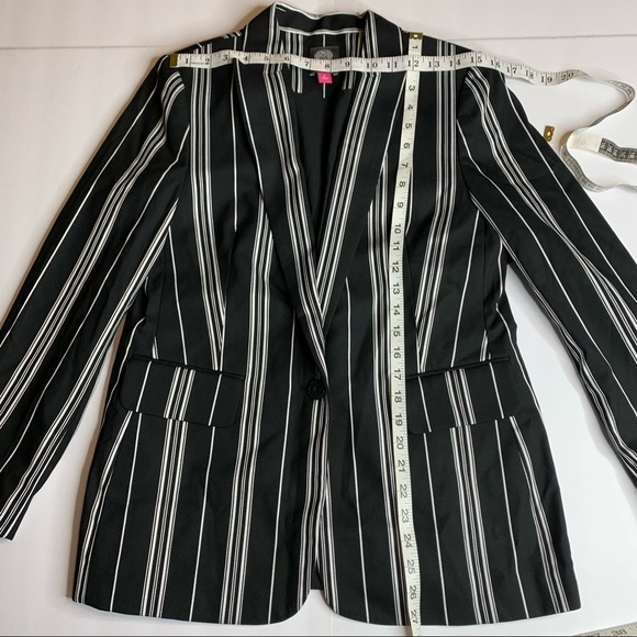 Vince Camuto Striped Pocket-Flap Blazer - Picture 6 of 12